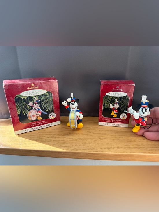 Hallmark Other - Hallmark Mickey’s Holiday Parade Keepsake Series Ornaments 1 2 Mickey Minnie